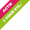 actie + 3 voor 10