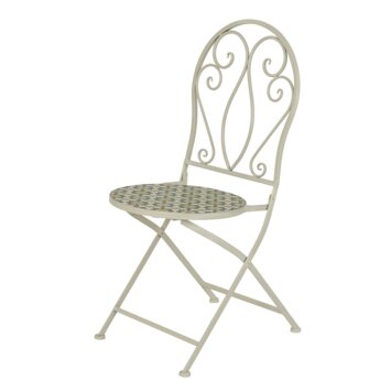 Bistrostoel Madrid beige staal - afbeelding 1