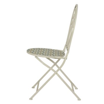 Bistrostoel Madrid beige staal - afbeelding 2
