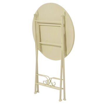 Bistrotafel Madrid beige staal - afbeelding 2