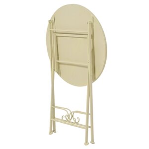 Bistrotafel Madrid beige staal - afbeelding 2