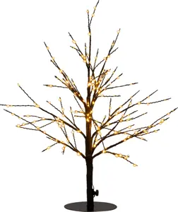 Decoratieboom buiten met verlichting 15,5 x 5,5 x 55 cm
