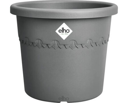 ELHO Bloempot Algarve Cilindro Kunststof zwart Ø 34,5 cm H 29 cm