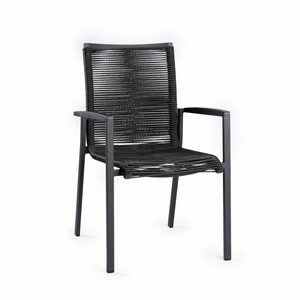 Foxx Alu Weaving Chair Charcoal