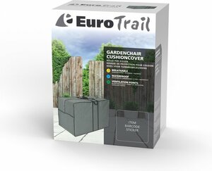 Hoes loungekussens 125x80x80cm grijs - afbeelding 2