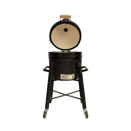 Kamado 15" black with base with Wheels - afbeelding 2