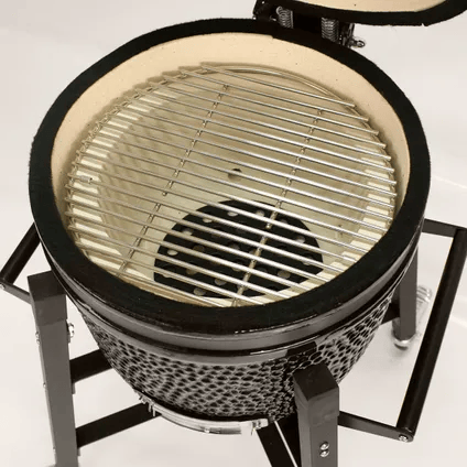 Kamado 15" black with base with Wheels - afbeelding 3