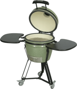 Kamado 16" olijf groen inclusief Heat deflector - afbeelding 3