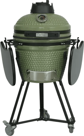 Kamado 18" olijf groen inclusief Heat deflector - afbeelding 2