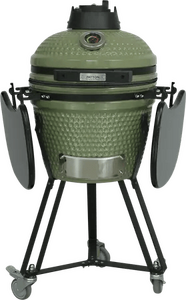 Kamado 18" olijf groen inclusief Heat deflector - afbeelding 2