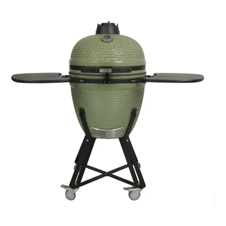 Kamado 21" olijf groen inclusief Heat deflector - afbeelding 1