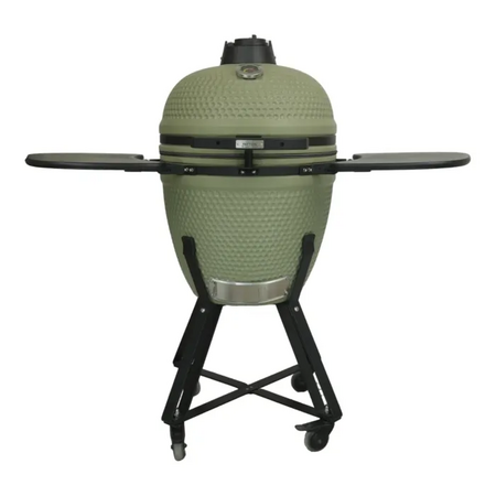 Kamado 21" olijf mat groen inclusief Heat deflector - afbeelding 1