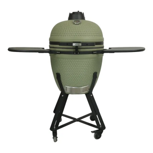 Kamado 21" olijf mat groen inclusief Heat deflector - afbeelding 1