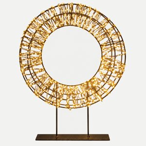 Kerstkrans op voet led 36cm