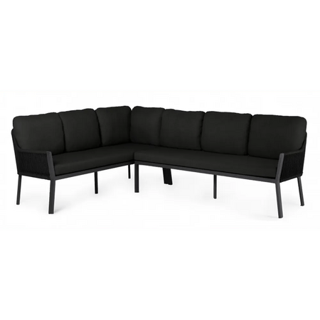 Liv Lounge Dining Set Left - Black