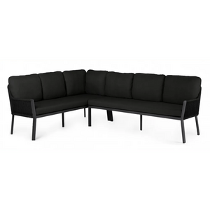 Liv Lounge Dining Set Left - Black