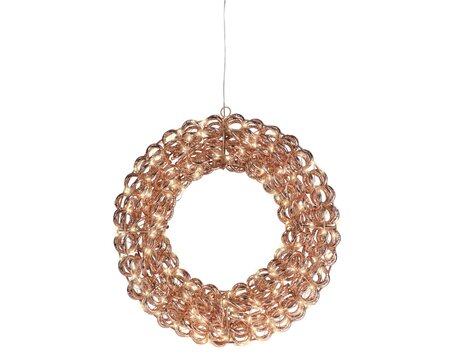 Micro led krans 38cm rose goud