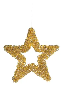 Micro led ster 58cm goud - afbeelding 2