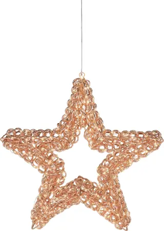 Micro led ster 58cm rose goud