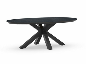 Oblong Dining Table Trespa Graphite 200x110cm