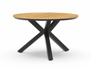 Orbital Dining Table Solid Teak 120 cm Ø