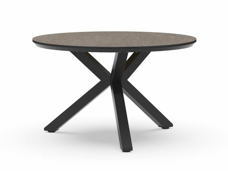 Orbital Dining table trespa dark basalt