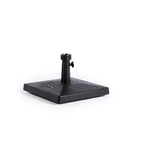 Parasol base 27kg black polished concrete