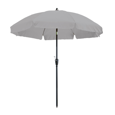 Parasol Lanzarote grijs 250 cm Ø