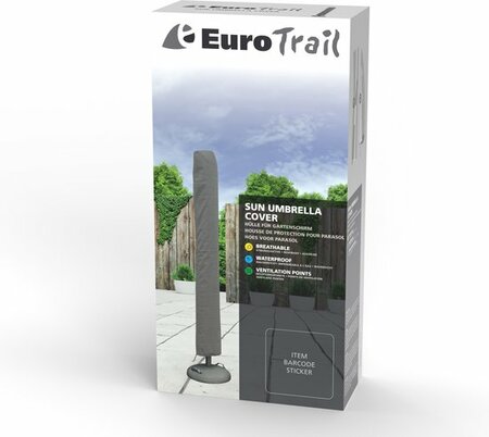 Parasolhoes cantonic 240x45cm grijs - afbeelding 3