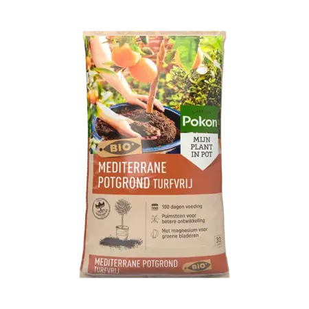 Pokon Bio Mediterrane Potgrond Turfvrij 30L - afbeelding 1