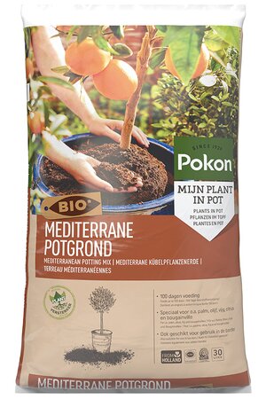 Pokon Bio Mediterrane Potgrond Turfvrij 30L - afbeelding 1