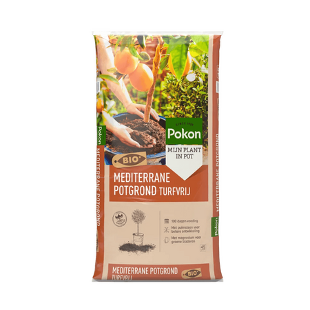 Pokon Bio Mediterrane Potgrond Turfvrij 45l