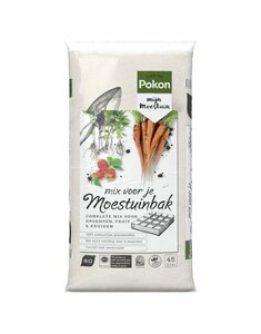 Pokon Bio Mix voor je Moestuinbak Turfvrij 45L