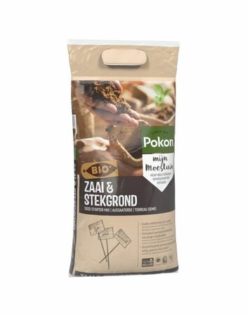 Pokon Bio Zaai & Stekgrond Turfvrij 10L - afbeelding 1