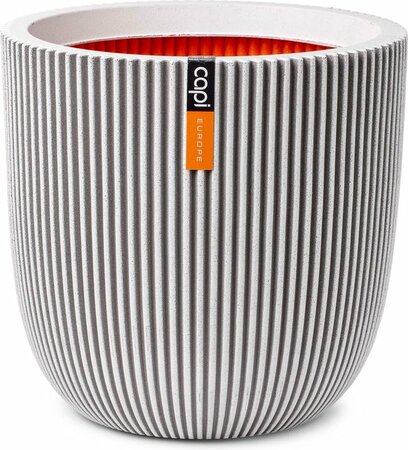Pot bol Groove NL 35x34cm Ivoor