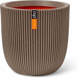 Pot bol groove nl d43h41cm taupe