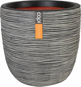 Pot bol rib nl d35h34cm antraciet