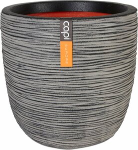 Pot bol rib nl d54h52cm antraciet