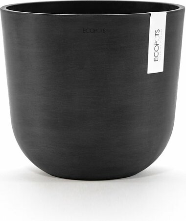 Pot oslo d25cm donkergrijs