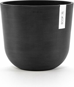 Pot oslo d25cm donkergrijs