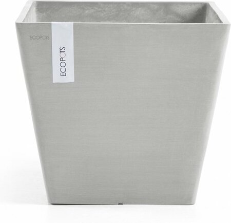 Pot rotterdam l30b30h27cm witgrijs