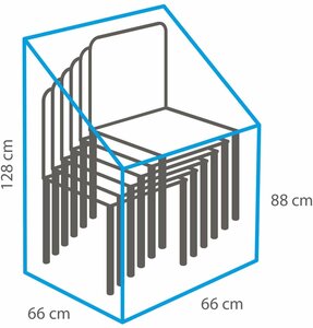 Premium beschermhoes stapelstoelen - afbeelding 3