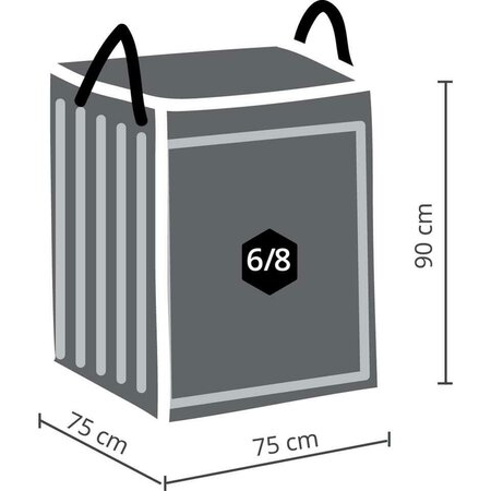 Premium Lounge Kussentas 75x75x90cm - afbeelding 3
