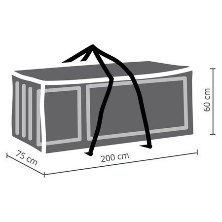 Premium Lounge Kussentas XL 200x75x60 cm - afbeelding 3