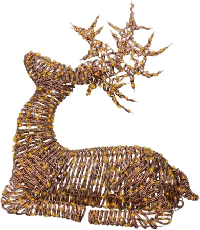 Rendier wicker led 88cm