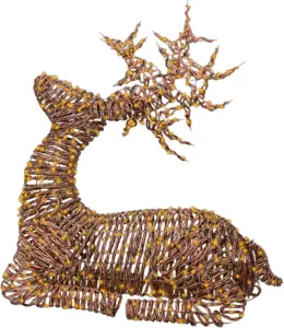 Rendier wicker led 88cm