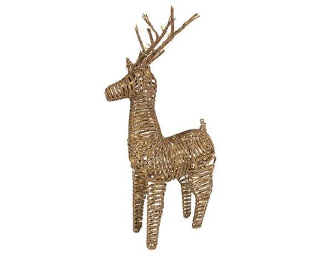 Rendier wicker led flash 105cm