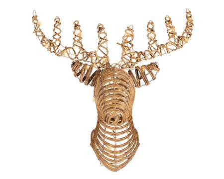 Rendier wicker led flash 66cm