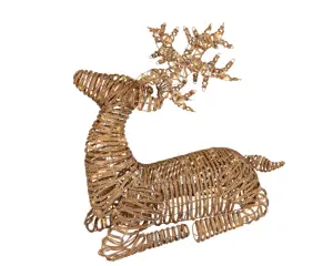 Rendier wicker led flash 88cm