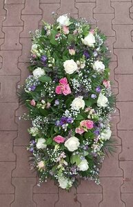 rouwarrangement 43-L 100cm - afbeelding 2